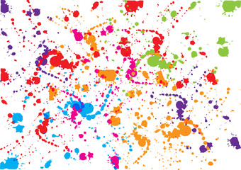 abstract vector splatter color design background. illustration vector design.