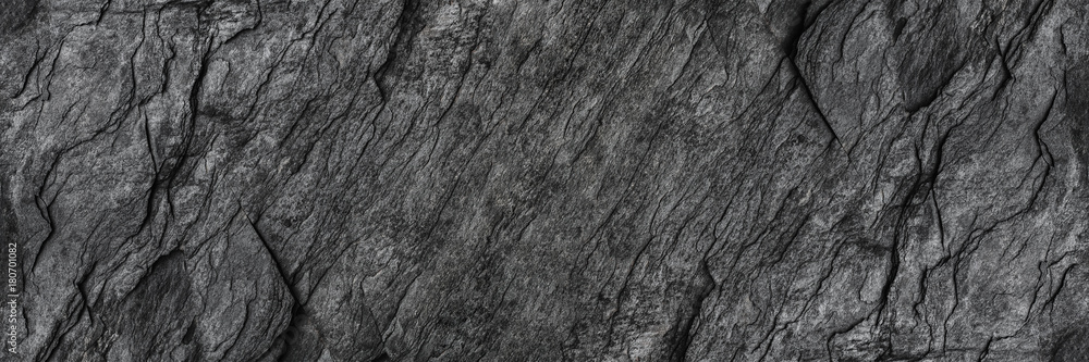 horizontal black stone texture for pattern and background - obrazy, fototapety, plakaty 