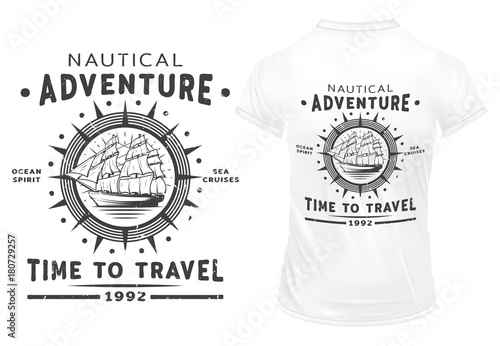 Vintage Nautical Label Template