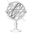 vector Armillary Sphere illustration