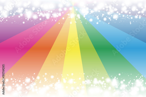Background Wallpaper Vector Illustration Design Free Free Size Charge Free Colorful Color Rainbow Show Business Entertainment Party Image 背景素材壁紙 氷 冬 雪景色 風景 積雪 冬景色 雪の結晶 放射 集中線 虹色 レインボー カラフル Buy This Stock