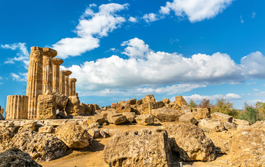 Temple of Heracles at the Valley of the Temples in Agrigento, Sicily