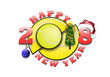 © mityay_pg - happy new year 2018 and  tennis ball