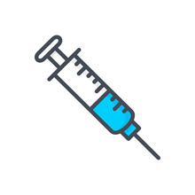 Medicine Medical Colored Icon Syringe