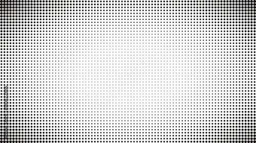 Abstract black and white dots background. Comic pop art style. Light