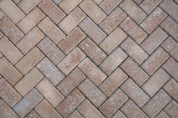 The texture of paving slabs