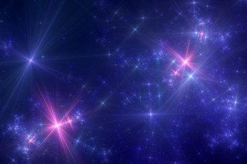 Wall Mural - Abstract glowing flares background