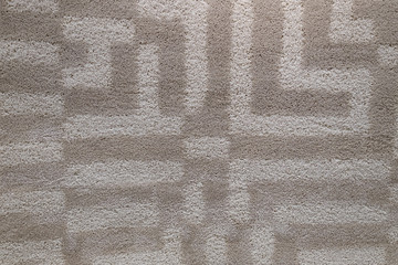 Poster - Cream and brown carpet pattern textures with short hairs fiber for background, natural textile