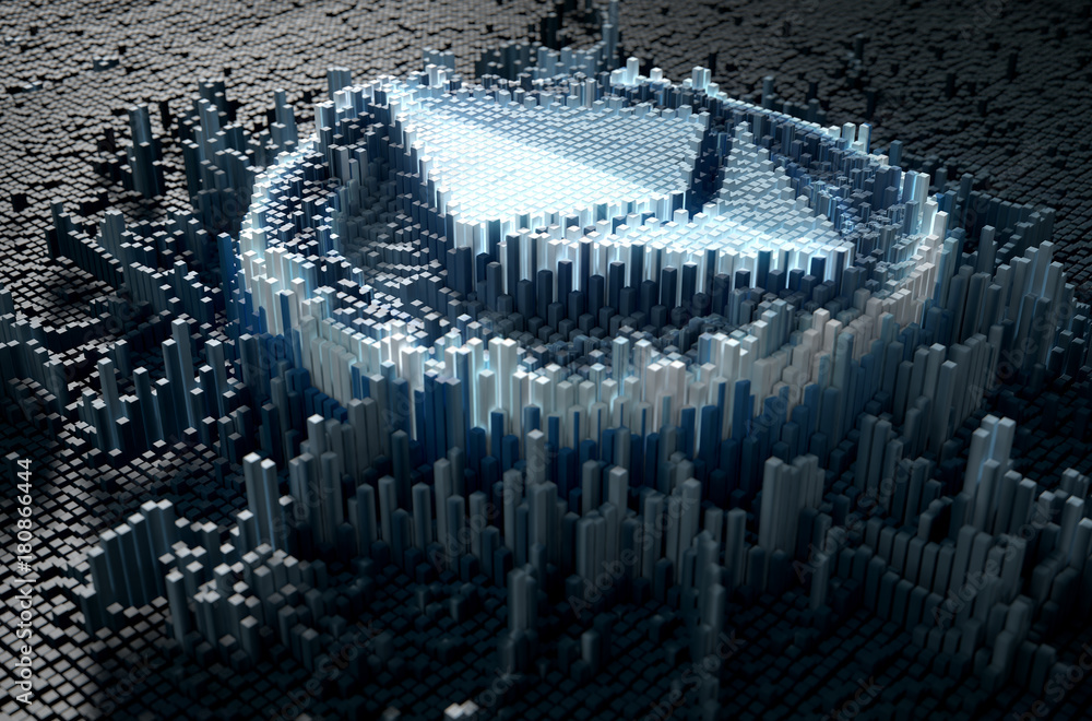 Pixel Ethereum Concept