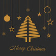 © mas0380 - Vector Christmas background with christmas tree and different decorations.n.