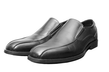 Poster - isolated business black leather shoes