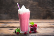 Raspberry milkshake