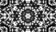 Abstract Background With Silver Kaleidoscope. Seamless Loop