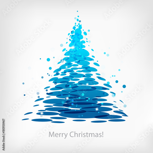 Blue Christmas tree