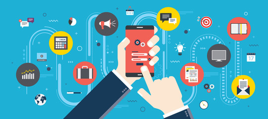 Mobile phone and application.