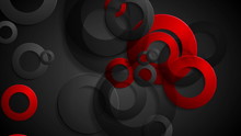 Abstract Red Black Rings Corporate Abstract Background