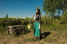 Dummy Of A Cossack Woman In A Setting