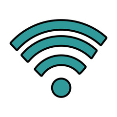 wifi signal isolated icon