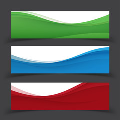 Wall Mural - set of banner templates. modern abstract vector illustration design.