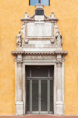 Wall Mural - Luxury portal of an old building in Ferrara, Italy