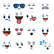 © Gstudio - cute faces doodle emoji cartoon