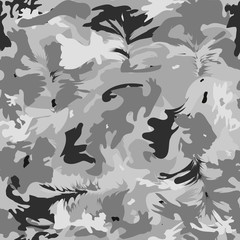 Wall Mural - Camouflage gray seamless pattern