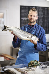 fresh fish in a fishshop