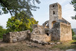 Church ruins on St Blaise hill near Lake Balaton, Hungary