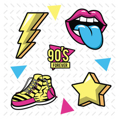 Sticker - 90s pop art icons