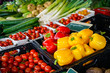 Regionale Vermarktung - knackiges Gemüse auf dem Wochenmarkt