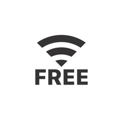 Fototapete - Wireless connection pictogram vector illustration. Free internet
