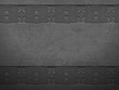 Vector grunge rough dark metal background with scandinavian pattern. Iron material brutal ethnic geometric pattern in norwegian style. Slavic pagan design. Blacksmith viking epic legendary impression.