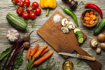 Wall Mural - Vegetable cooking