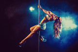 Pole dance woman