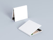 Blank matches white book mock up, red matches 3d rendering