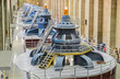© Rosana - Hoover Dam power plant turbines with america flag - Arizona, AZ, USA