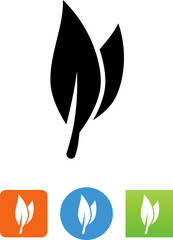 Sticker - Herbal Leaves Icon