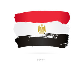 Sticker - Flag of Egypt. Abstract concept