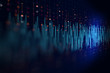 Audio waveform abstract technology background
