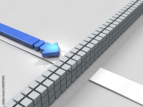 進路妨害を表すアブストラクト3dcgイラスト Stock Illustration Adobe Stock