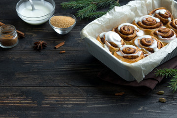 Wall Mural - Cinnabon rolls for Christmas