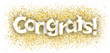 Congrats Golden Confetti