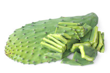 Edible Green Pads Of Opuntia Cactus