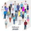 © Designincolor - Group of city people, vector illustration