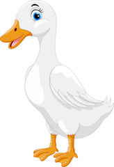 Wall Mural - cute duck cartoon
