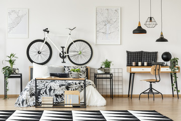 Wall Mural - Bike on bedhead