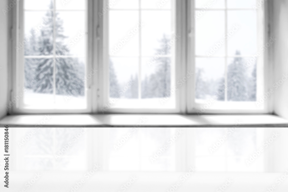 winter window Stock Photo | Adobe Stock