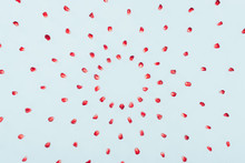 Pomegranate Seeds In Circles