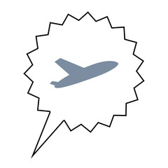 Sticker - Flugzeugstart - Aktion