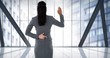 © vectorfusionart - Businesswoman swearing honesty with hand and fingers crossed